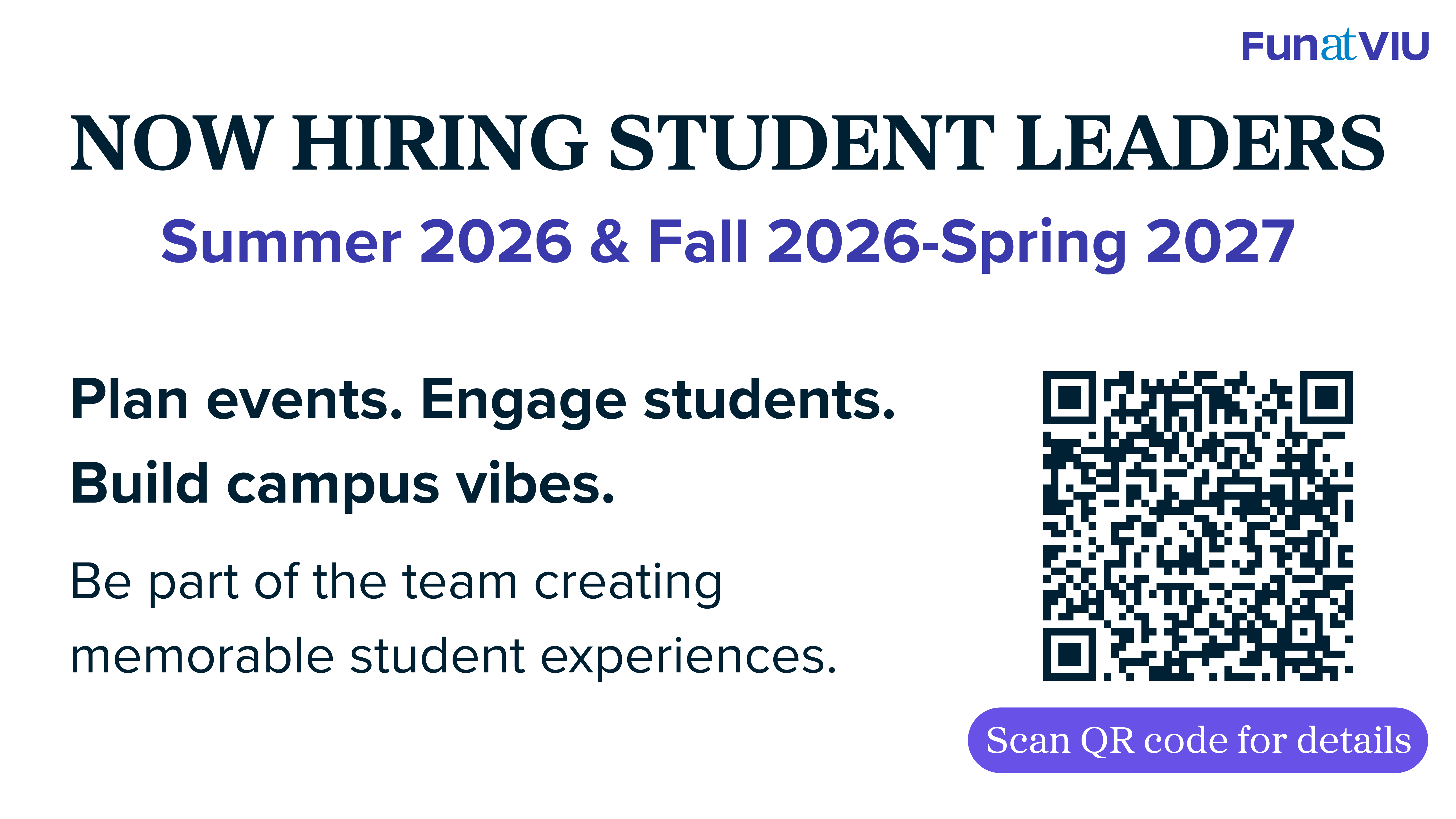 Fun at VIU jobs ad 2