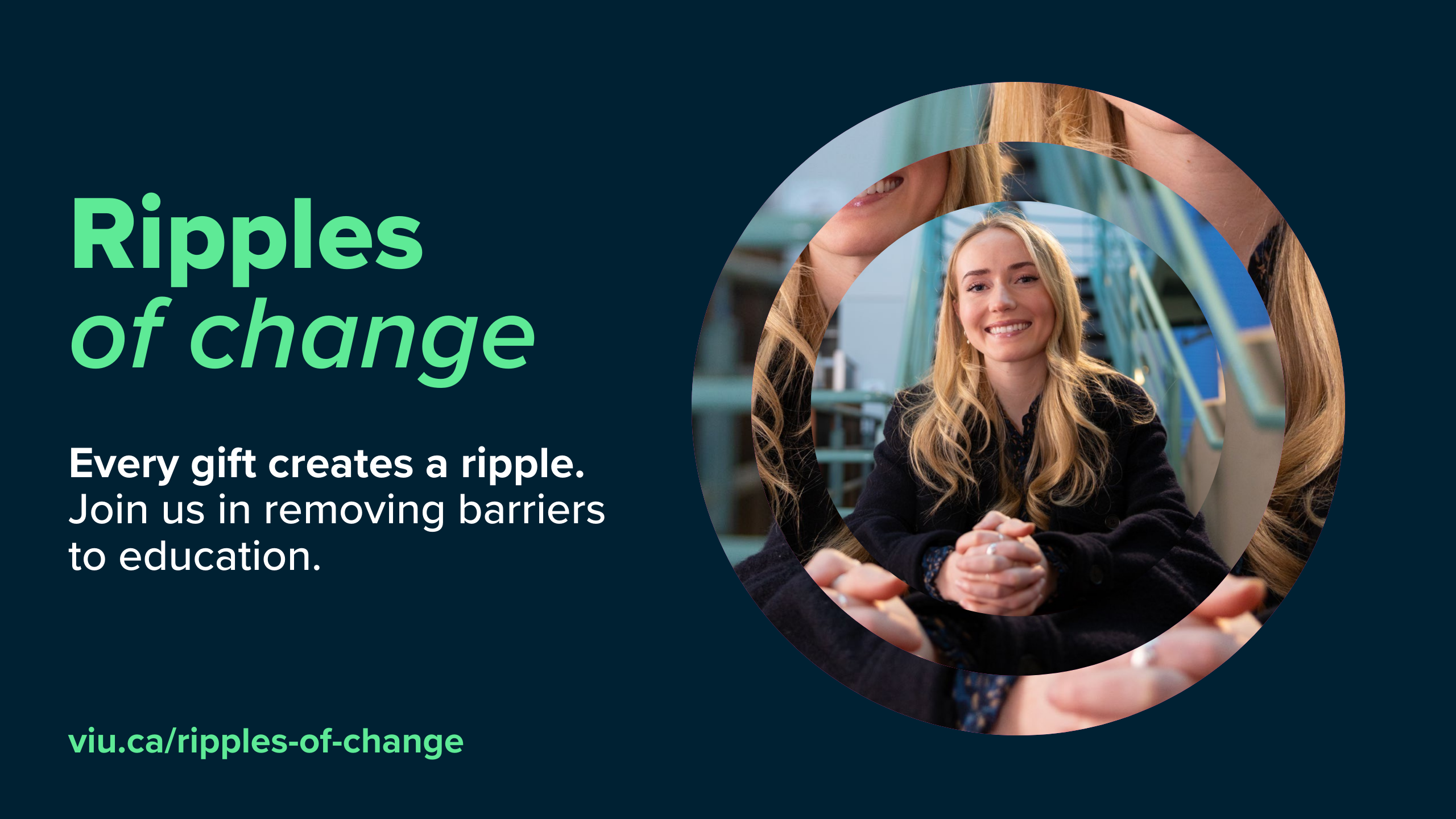 Ripples of change campaign digital ad
