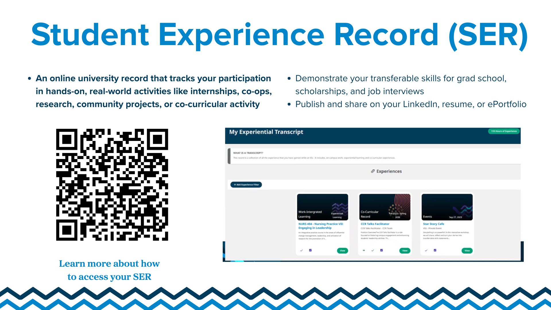 Student Experience Record digital ad